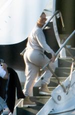 JENNIFER LOPEZ Boarding a Private Jet in Miami 03/15/2019