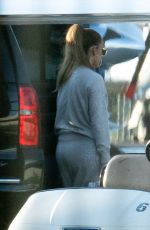 JENNIFER LOPEZ Boarding a Private Jet in Miami 03/15/2019