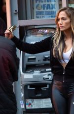 JENNIFER LOPEZ in Spandex on the Set of Hustlers in New York 03/29/2019
