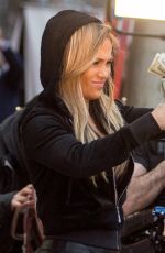JENNIFER LOPEZ in Spandex on the Set of Hustlers in New York 03/29/2019