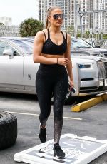 JENNIFER LOPEZ in Tights at a Gym in Miami 03/15/2019