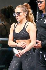 JENNIFER LOPEZ in Tights at a Gym in Miami 03/15/2019