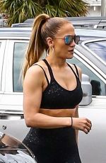 JENNIFER LOPEZ in Tights at a Gym in Miami 03/15/2019