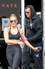 JENNIFER LOPEZ in Tights at a Gym in Miami 03/15/2019