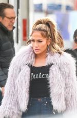 JENNIFER LOPEZ onthe Set of Hustlers in New York 03/27/2019