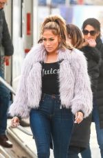 JENNIFER LOPEZ onthe Set of Hustlers in New York 03/27/2019