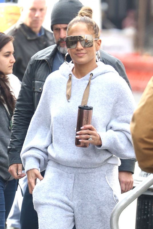 JENNIFER LOPEZ onthe Set of Hustlers in New York 03/28/2019