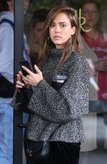 JESSICA ALBA Out for Lunch at Roosevelt Hotel in Los Angeles 03/11/2019