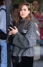 JESSICA ALBA Out for Lunch at Roosevelt Hotel in Los Angeles 03/11/2019