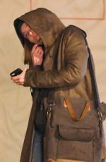 JESSICA BIEL on the Set of Facebook Watch Series Limetown in Vancouver 03/08/2019