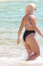 JESSICA WOODLEY in Bikini at a Beach in Barbados 03/04/2019