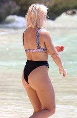 JESSICA WOODLEY in Bikini at a Beach in Barbados 03/04/2019