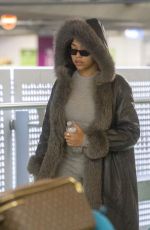 JORDYN WOODS at Heathrow Airport in London 03/25/2019