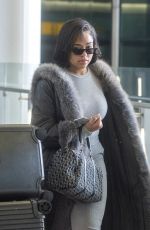 JORDYN WOODS at Heathrow Airport in London 03/25/2019