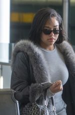 JORDYN WOODS at Heathrow Airport in London 03/25/2019