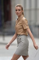 JOSEPHINE SKRIVER and ADRIANA LIMA on the Set of Maybelline Commercial in New York 03/22/2019