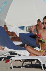 JULIA PEREIRA in Bikini at a Beach in Miami 03/02/2019