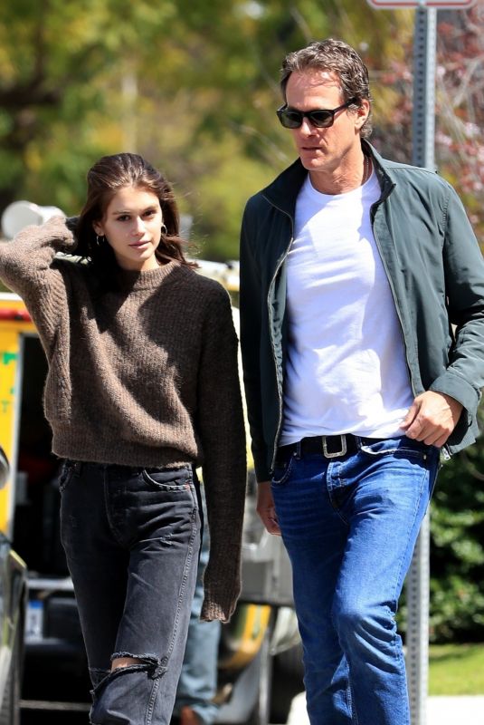 KAIA and Rande GERBER Out for Lunch in Los Angeles 03/22/2019