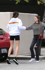 KAIA GERBER and CHARLOTTE LAWRENCE Out in Brentwood 03/11/2019