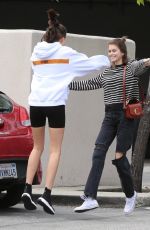 KAIA GERBER and CHARLOTTE LAWRENCE Out in Brentwood 03/11/2019