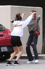 KAIA GERBER and CHARLOTTE LAWRENCE Out in Brentwood 03/11/2019