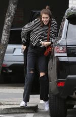 KAIA GERBER and CHARLOTTE LAWRENCE Out in Brentwood 03/11/2019