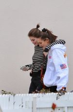 KAIA GERBER and CHARLOTTE LAWRENCE Out in Brentwood 03/11/2019