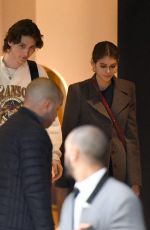 KAIA GERBER and Wellington Grant Leaves Their Hotel in Paris 02/28/2019