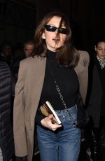 KAIA GERBER Arrives at Isabel Marant Show at Paris Fashion Week 02/28/2019