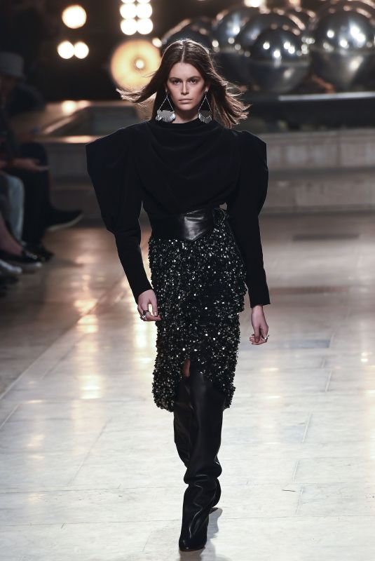 KAIA GERBER at Isabel Marant Runway Show at Paris Fashion Week 02/28/2019