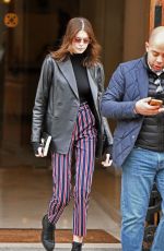 KAIA GERBER Heading to Givenchy Fitting in Paris 03/03/2019