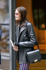 KAIA GERBER Heading to Givenchy Fitting in Paris 03/03/2019