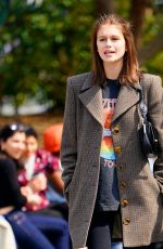 KAIA GERBER Out at Washington Square Park in New York 03/30/2019