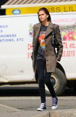 KAIA GERBER Out at Washington Square Park in New York 03/30/2019