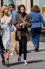 KAIA GERBER Out at Washington Square Park in New York 03/30/2019