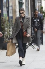 KAIA GERBER Out Shopping in Paris 02/28/2019