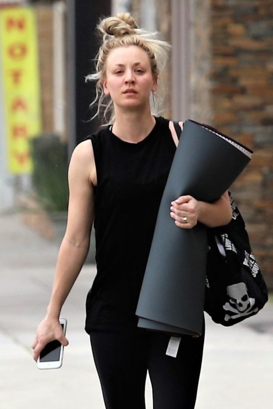 KALEY CUOCO Leaves Yoga Class in Studio City 03/11/2019