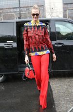 KARLIE KLOSS Arrives at Off-white Fashion Sow in Paris 02/28/2019