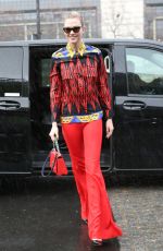 KARLIE KLOSS Arrives at Off-white Fashion Sow in Paris 02/28/2019