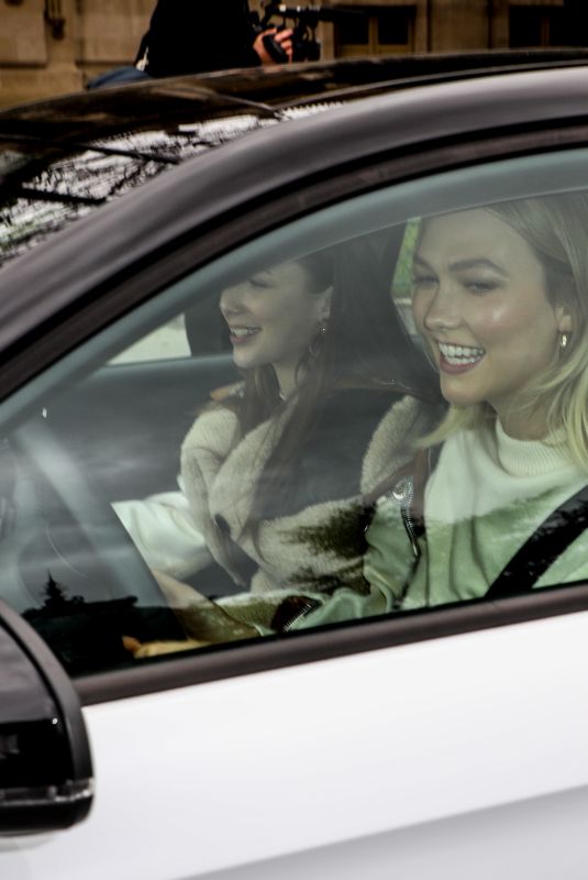 KARLIE KLOSS Driving an Car Out in Paris 03/05/2019