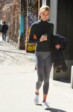 KARLIE KLOSS in Leggings Leaves a Gym in New York 03/12/2019