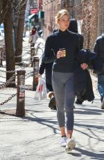 KARLIE KLOSS in Leggings Leaves a Gym in New York 03/12/2019