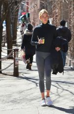 KARLIE KLOSS in Leggings Leaves a Gym in New York 03/12/2019