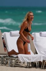 KATARINA ELLE ZARUTSKIE in Bikini at a Beach in Miami 03/16/2019