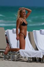 KATARINA ELLE ZARUTSKIE in Bikini at a Beach in Miami 03/16/2019
