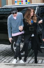 KATE BECKINSALE and Pete Davidson Leaves Madison Square Garden in New York 03/03/2019