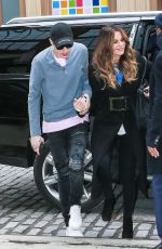 KATE BECKINSALE and Pete Davidson Leaves Madison Square Garden in New York 03/03/2019