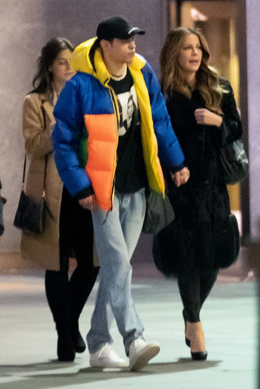 KATE BECKINSALE and Pete Davidson Night Out in New York 03/02/2019