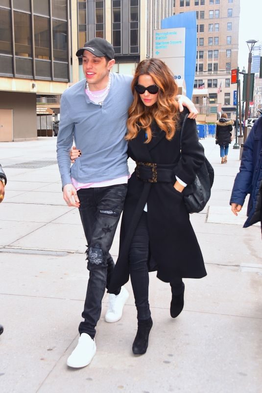 KATE BECKINSALE and Pete Davidson Out in New York 03/03/2019
