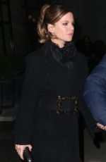KATE BECKINSALE and Stephen Simbari Night Out in New York 02/28/2019